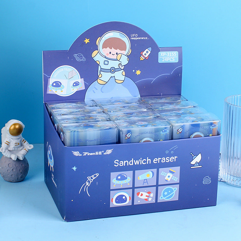 Fruit and Space Theme Infinity Eraser (6pcs)