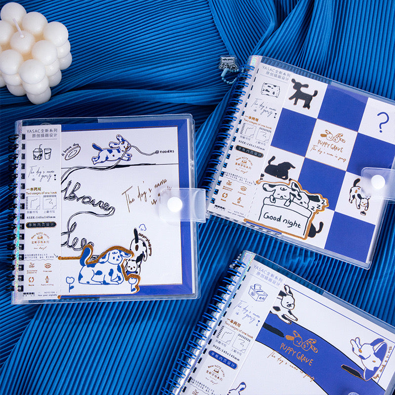 Retro Puppy Spiral Diary