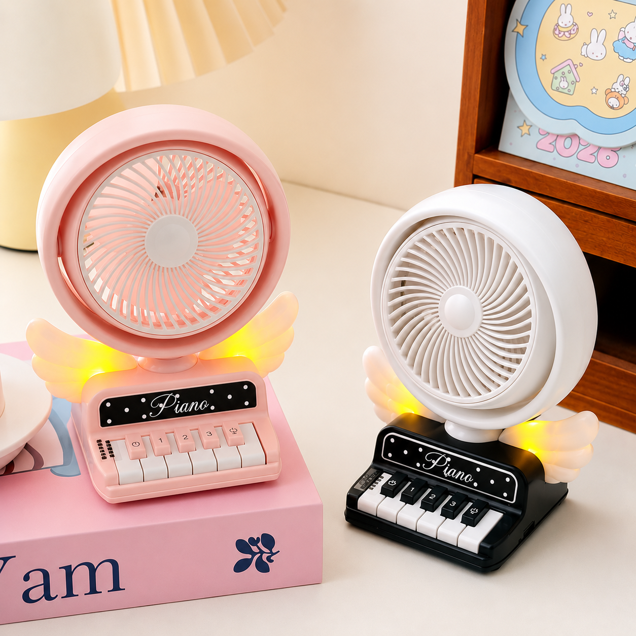 Angel Piano Mini Desk Fan