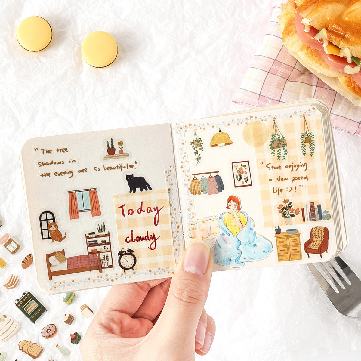 Kawaii Lifestyle Sticker Set