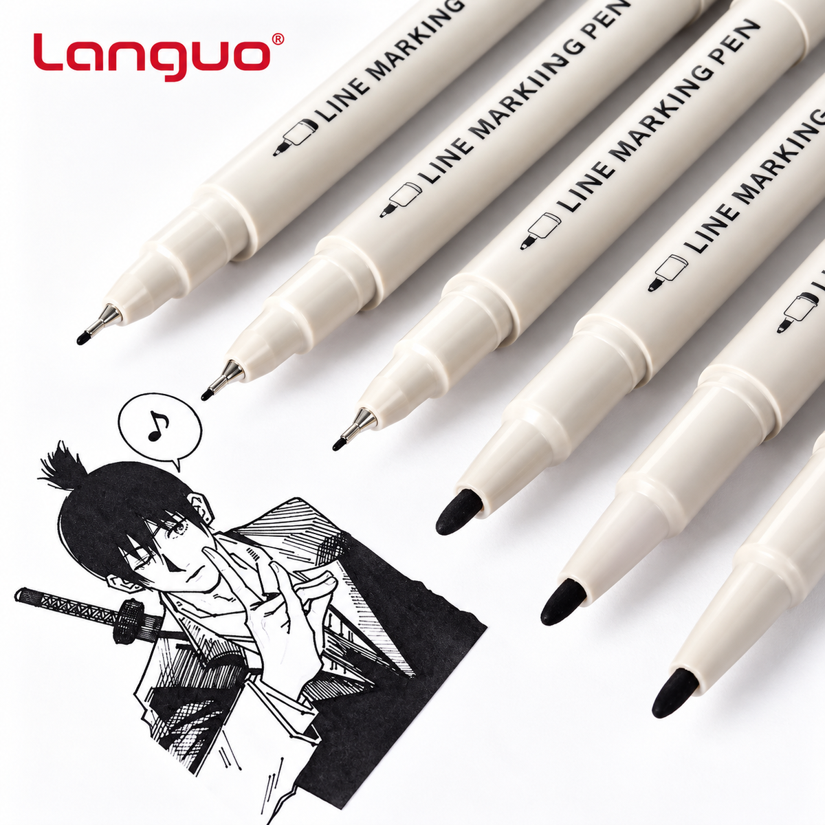 Line Marking Double-Tip Pen Set