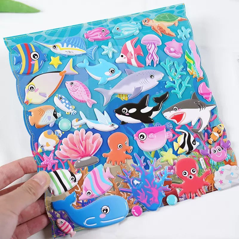 Ocean World Puffy Sticker Pack