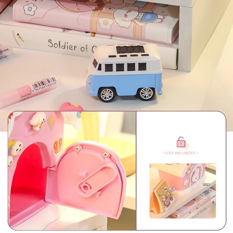 Kawaii Snow House Mini Piggy Bank