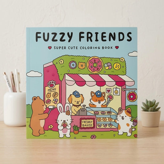 Fuzzy Friends  Colouring Book
