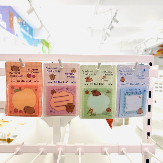 Capybara Transparent Sticky Note