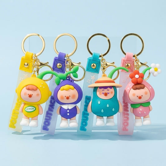 Kawaii fruit keychain