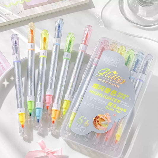 Dual-Tip Glitter Highlighter