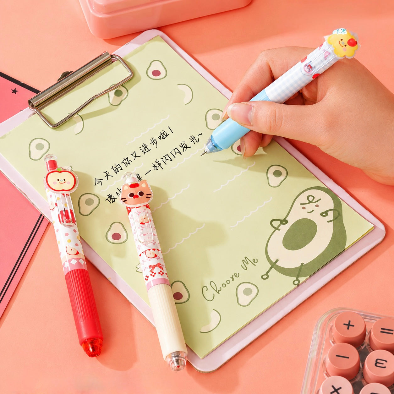 Apple Charm Gel Pen
