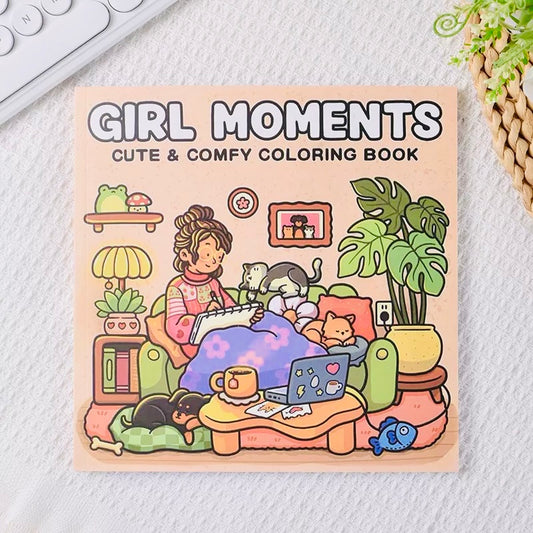 Girl Moments Colouring Book