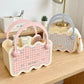 Gingham Storage Basket