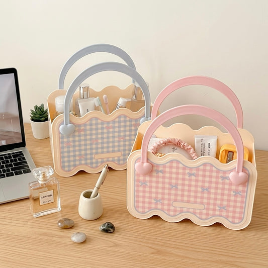 Gingham Storage Basket