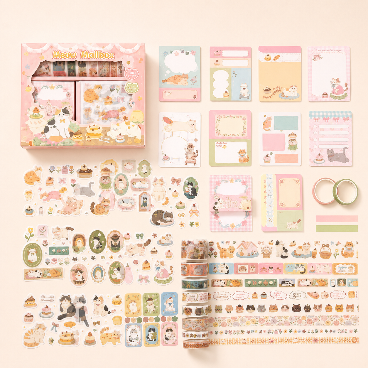 Kitty Cottage Stationary Box