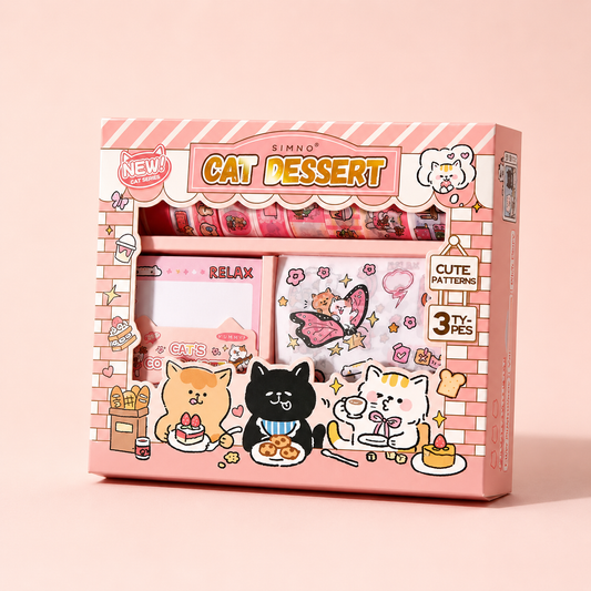 Cat Dessert Stationary Box