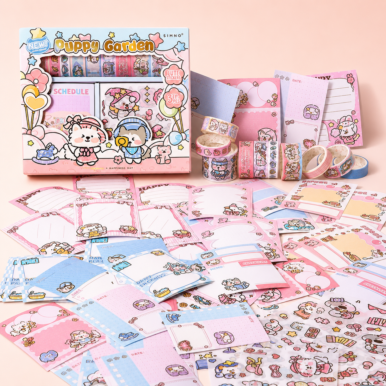Puppy Garden Stationary Box