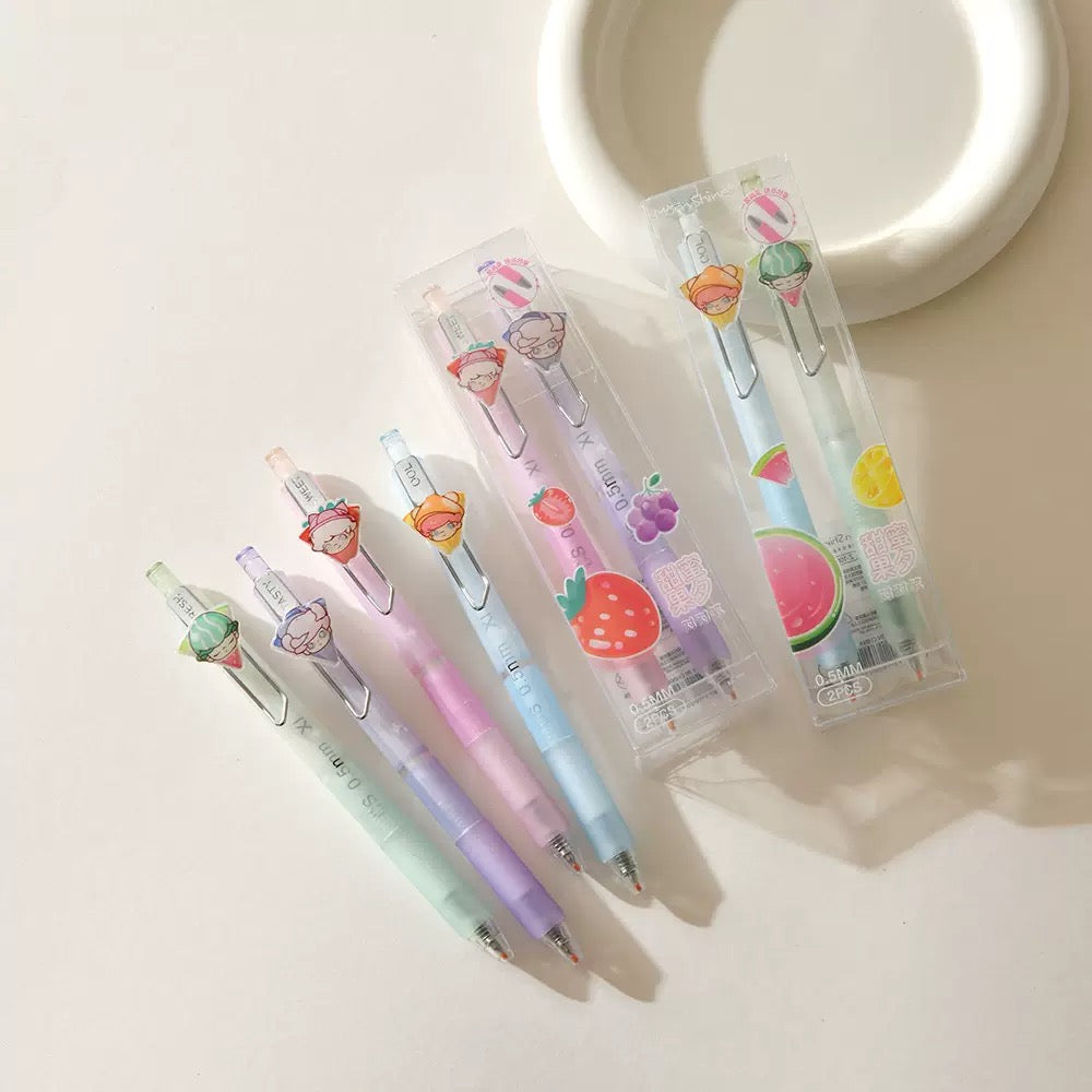 Fruit Gel Pen Set