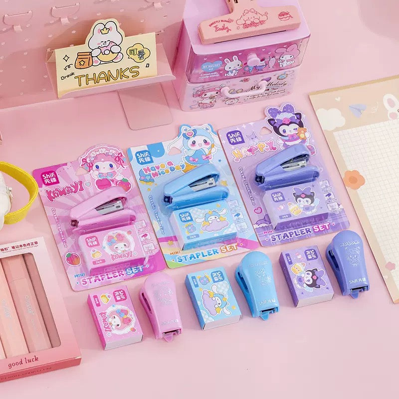 Kawaii Mini Stapler Set