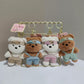 Kawaii Bear Plush Keychain