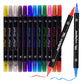 Dual Tip Metallic Brush Pen(12psc)