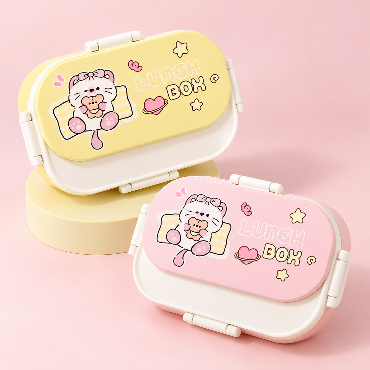 Kawaii Kitty Lunch Box