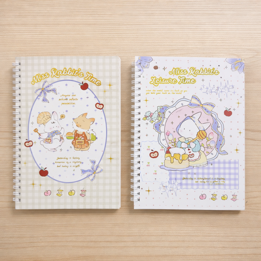 Cottage Bunny Spiral Diary