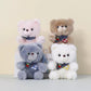 Cherry Bib Bear Plush Keychain