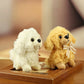 Fluffy Puppy Plush Keychain