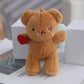 Heart Teddy Plush Keychain