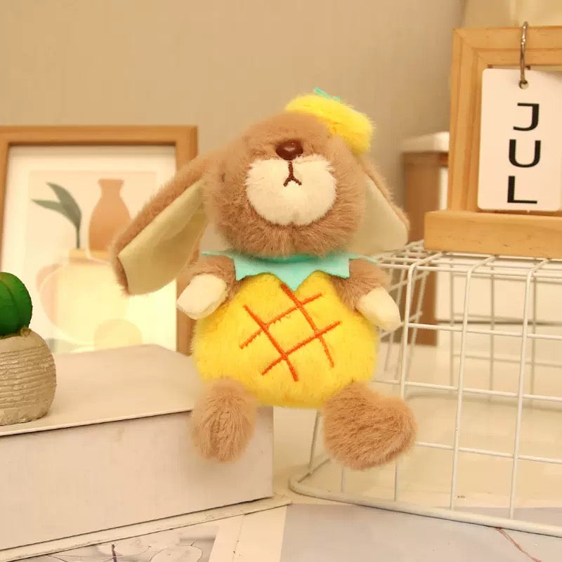 Fruity Bunny Plush Keychain