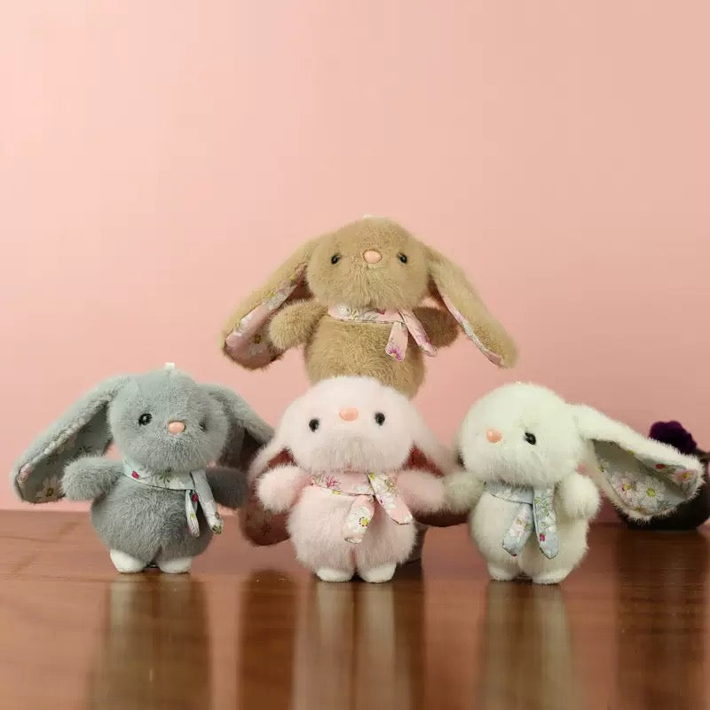 Floppy Ear Bunny Plush Keychain