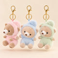 Pastel Hoodie Teddy Plush Keychain