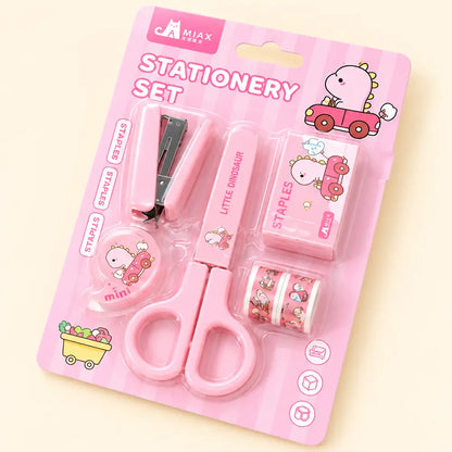 Kawaii Dino Stationery Set