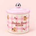 Gingham Desk Organizer with Lid