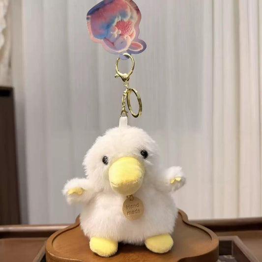 Duck plush keychain