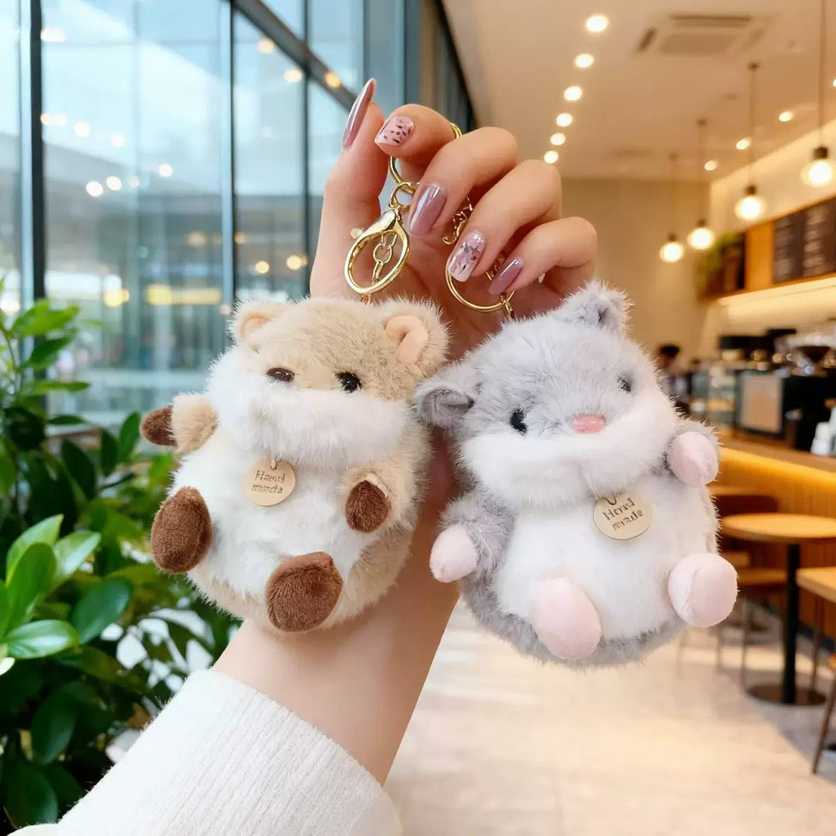 Hamster Plush Keychain