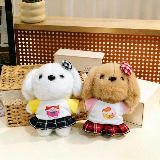 Cute Skirt Dog Keychain