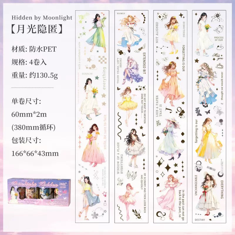 Moonlight Pet Washitape Set