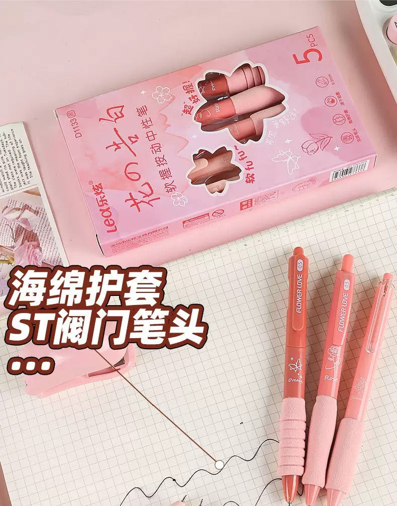 Flower Gel Pen Set