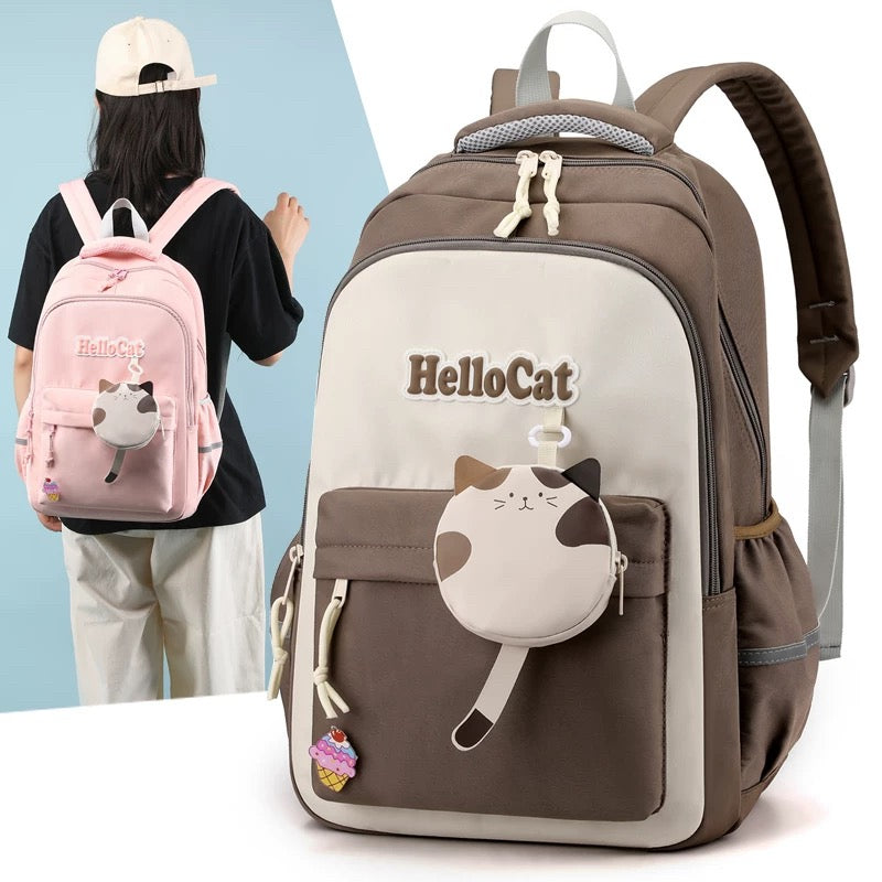 Hello Cat School Bag