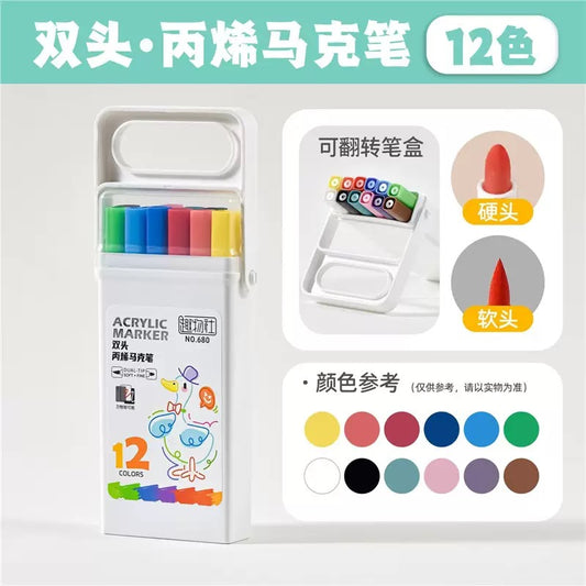 Kawaii Dual-Tip Acrylic Markers
