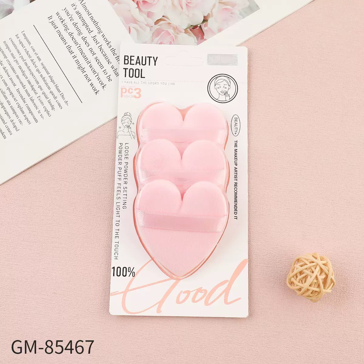 Heart makeup Puffs