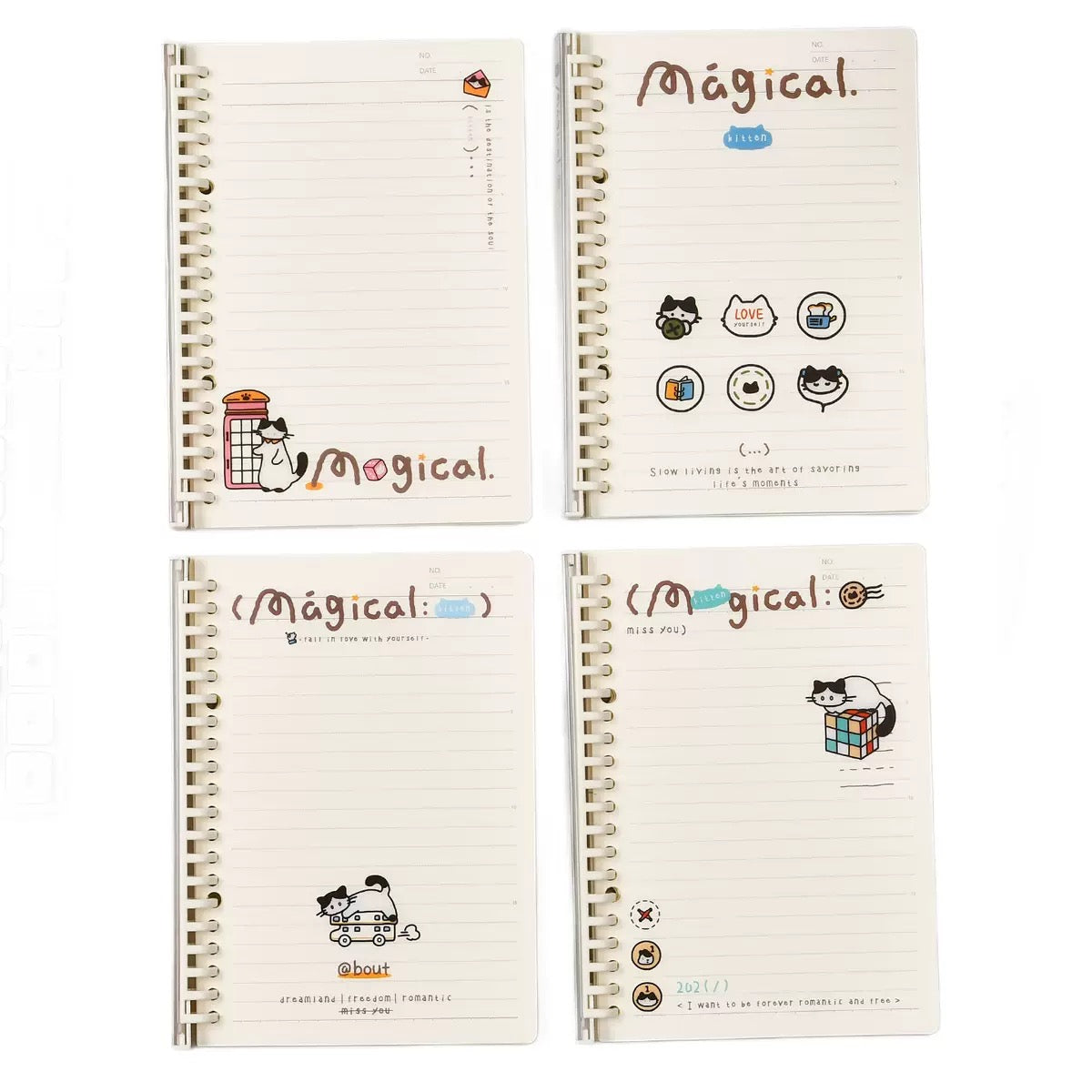 Kawaii Ruled Notbook