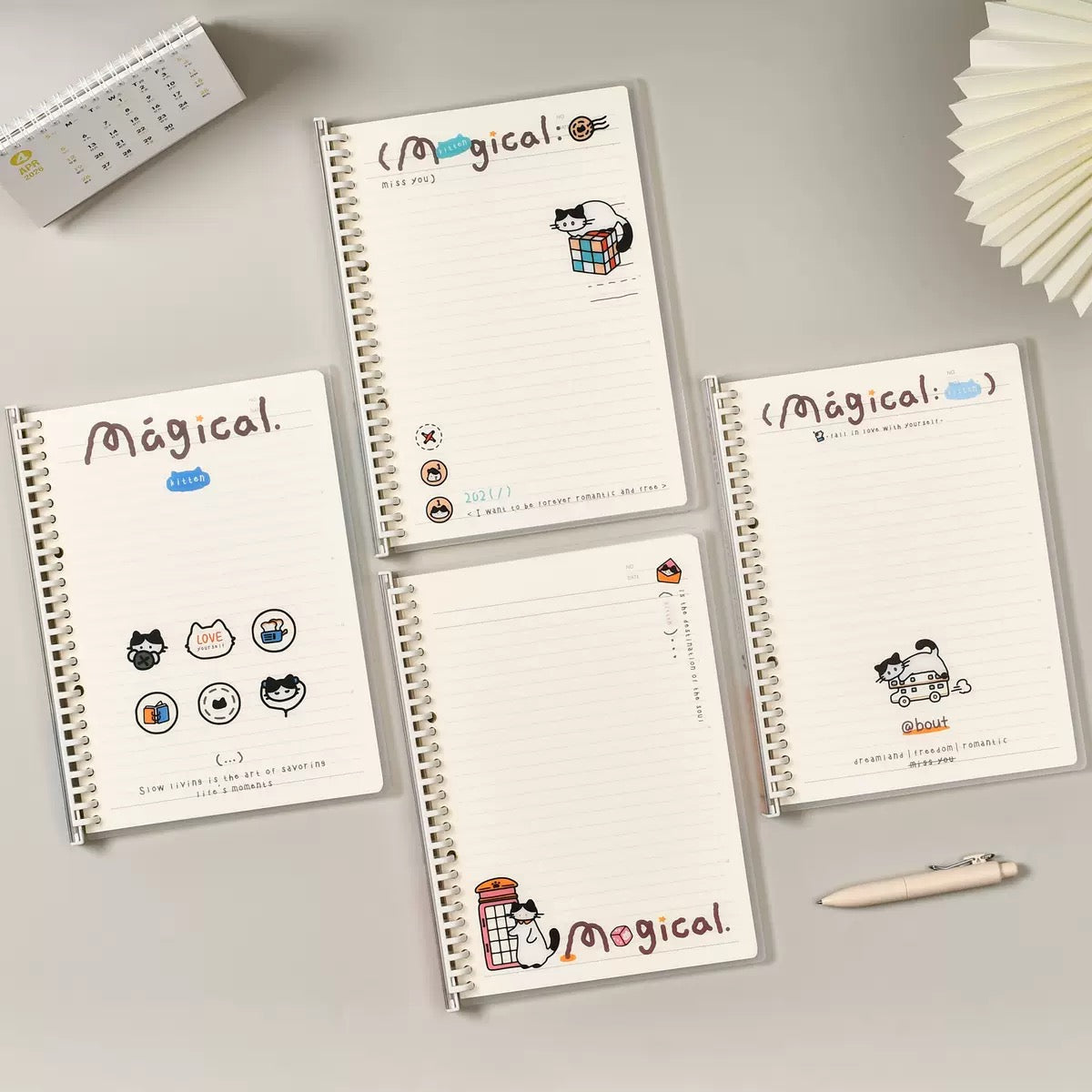 Kawaii Ruled Notbook