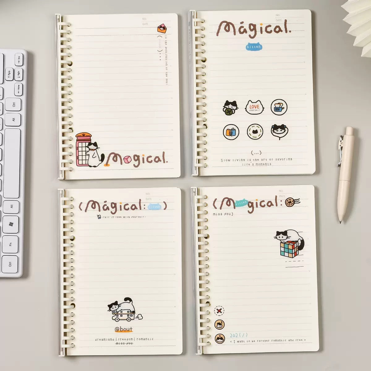 Kawaii Ruled Notbook