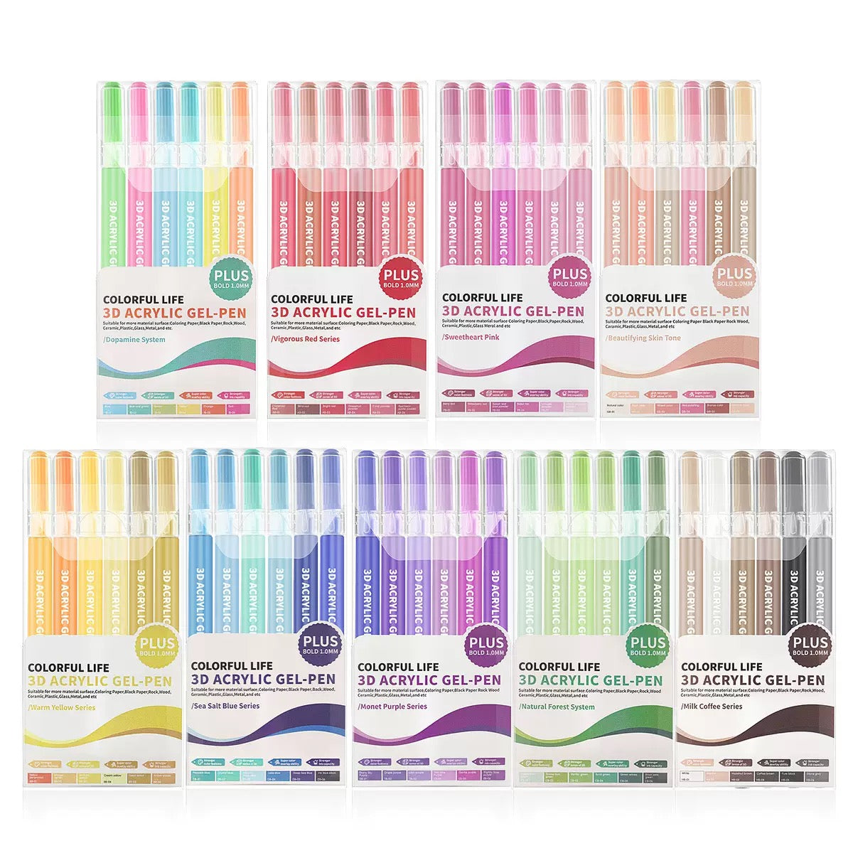 3D Acrylic Gel Pen Set