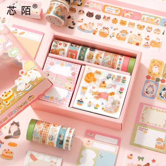 Kitty Cottage Stationary Box
