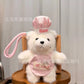Chef Bear Plush Keychain