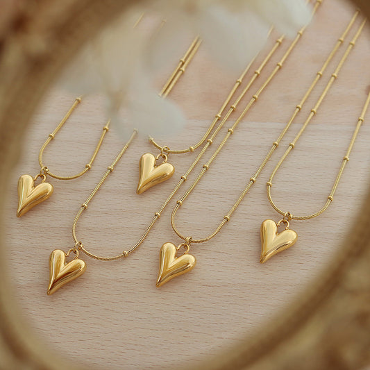 Heart Design Stainless Steel Necklace