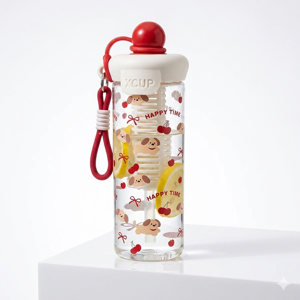 Kawaii Plastic Water Bottle