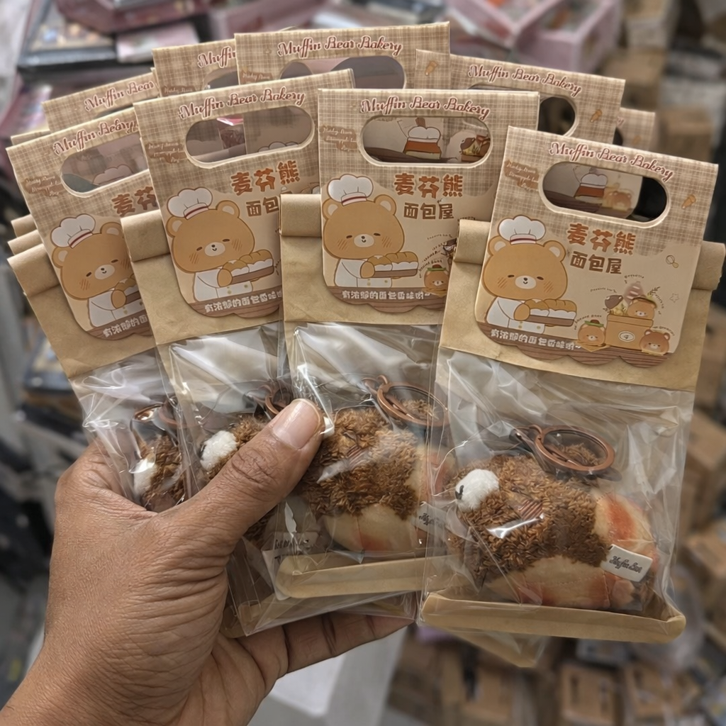 Premium Bear Plush Keychain