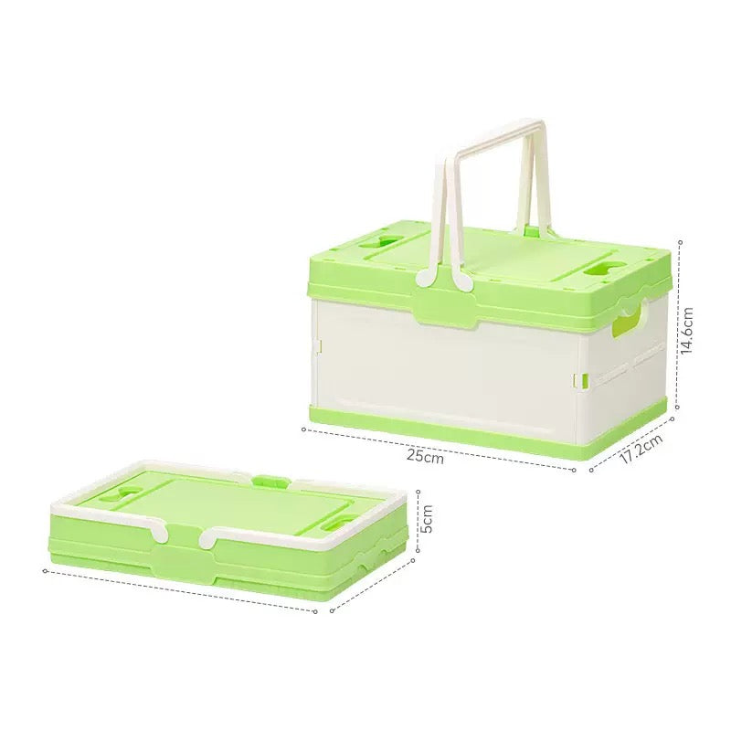 Foldable storage crate